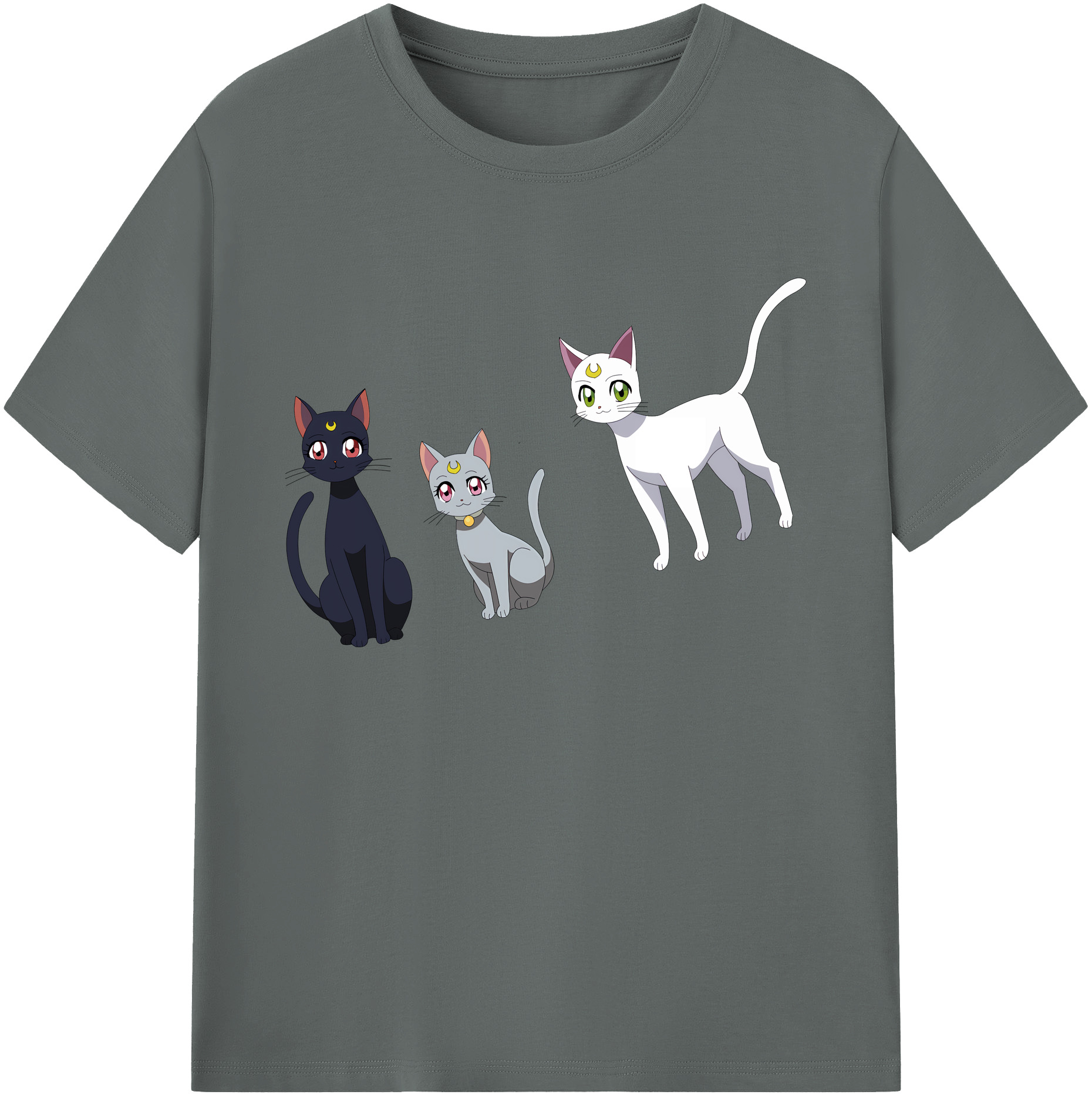 （画像用） 美少女戦士セーラームーン Sailor Moon 綿100％ メンズ半袖Tシャツ｜肌触りやわらか＆通気性